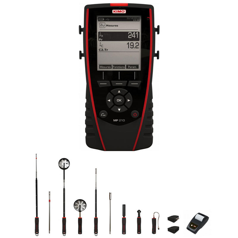 便携风速计 KIMO电子风速计 MP210差压风速计 皮托管式差压风速计
