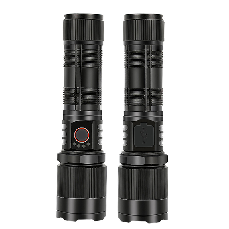 Transfronteriza nueva linterna al aire libre reflector impermeable y fuerte Luz Portátil lámpara de emergencia iluminación de largo alcance LED destacado