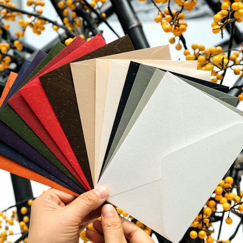 Retro grass scented paper INS white color postcard envelope invitation greeting card envelope wholesale