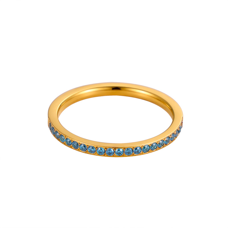 Wholesale Jewelry Modern Style Classic Style Geometric 304 Stainless Steel Zircon Rings display picture 5