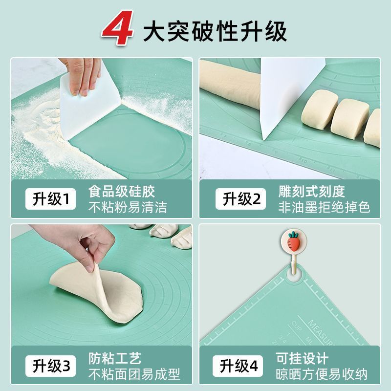 Placa de mesa de fideos y plástico de grado alimenticio de fideos más esteras de rotación de herramientas de horneado gruesas esteras de rotación