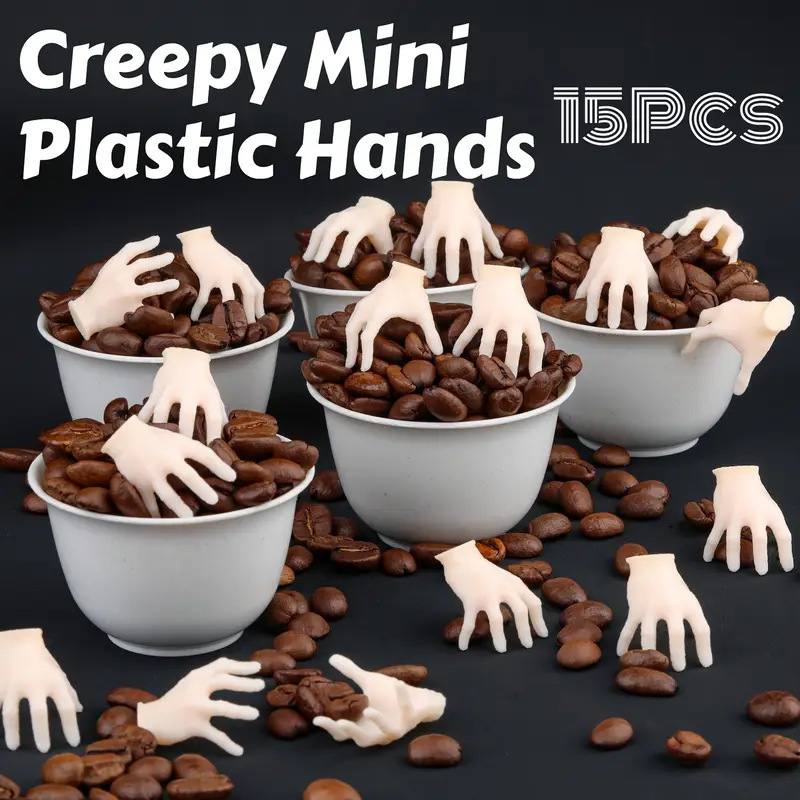 跨境 Halloween Horror Mini Plastic Hands 万圣节手部趣味摆件|undefined
