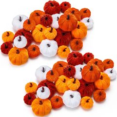 ハロウィンと感謝祭の装飾用の模擬ベルベットカボチャのクロスボーダー特別供給、カラフルな布で包まれたカボチャパッケージ、お祝いの装飾