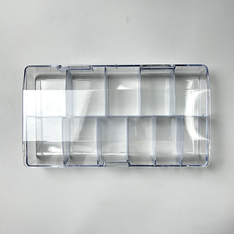 500 PCs Nail Box plastic box transparent storage box empty box 11 grid ps wholesale