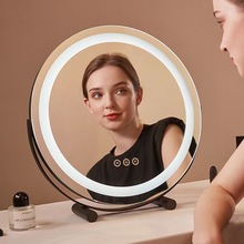led化妆镜子带灯家用台式桌面轻奢高级网红智能梳妆镜高端美容院