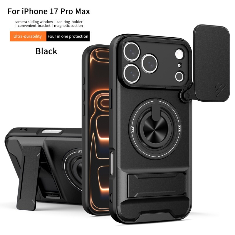 Suitable for iPhone 18 Pro Max Shunjia Sliding Window Phone Case, Apple 17 Magnetic Dual Stand, 16 Anti-Drop Protective Cover Suitable for iPhone 18 Pro Max Shunjia Sliding Window Phone Case, Apple 17 Magnetic Dual Stand, 16 Anti-Drop Protective Cover