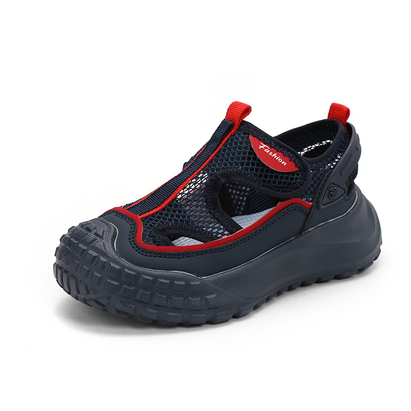 Hombres y niñas sandalias deportivas de verano 2025 nuevos zapatos de playa de malla transpirables zapatos casuales huecos para niños image 6