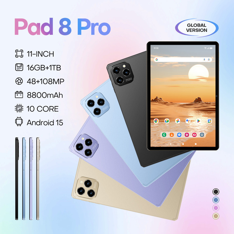 Cross-Border E-Commerce 2025 10.1inch Incell Screen Pad8Pro Tablet Dual Card 4g Call 4+32