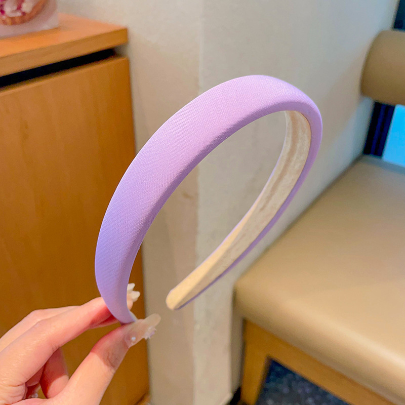 エレガントな気質の女性用高頭頂部ヘアバンド、多用途のコーヒー色のスポンジヘアピン、ファッショナブルなヘッドバンド、洗顔用ヘアバンド|undefined