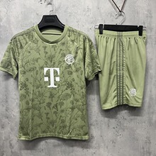 新款光板足球服套装成人儿童夏季比赛运动速干个 性短袖球衣夏季