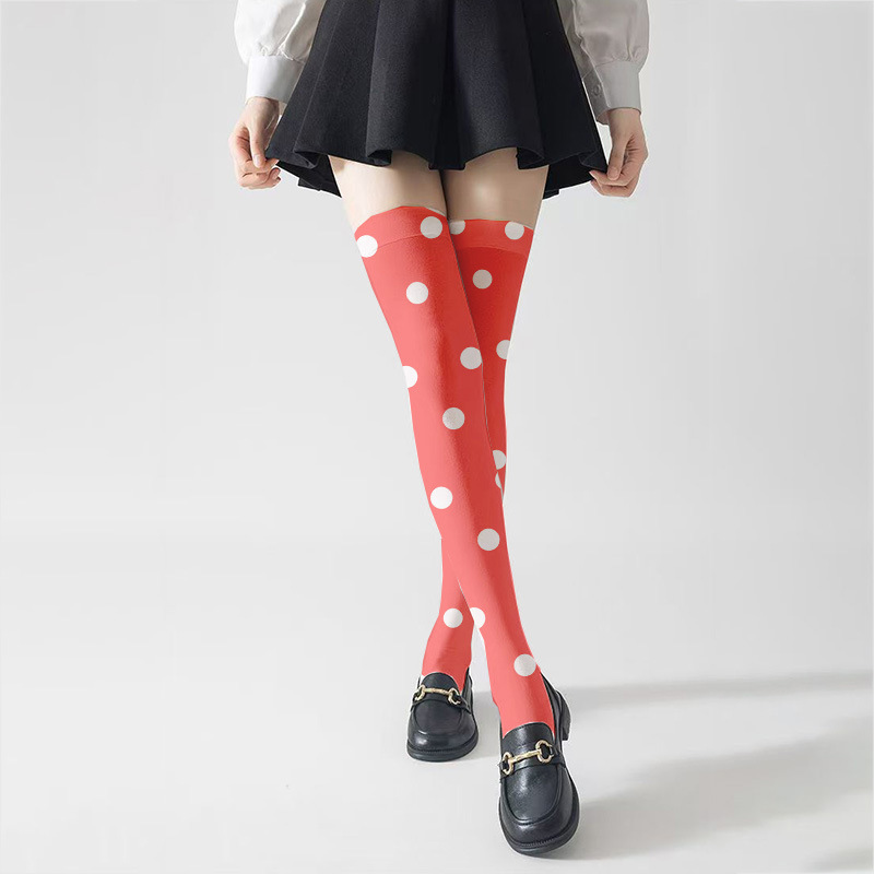 Mid-Barrel Silk Stockings Anime Printed Silk Skin-Beauty Stockings Thin Spring and Summer Women's Shlet Socks Osana Najimi