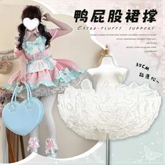 lolita裙撑超级暴力无骨软纱撑狗短cos蓬蓬飞天裙撑日常鸭屁股撑