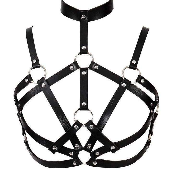 Harness, brace, universal belt, punk style, Gothic