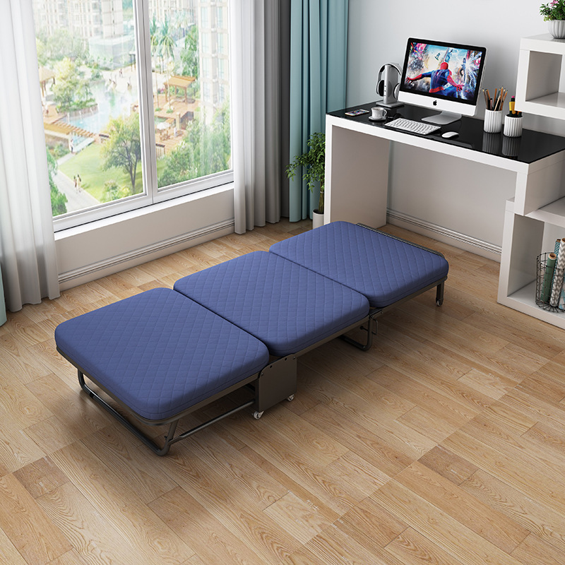 Factory wholesale folding bed triple folding bed office single lunch break nap triple folding sponge bed shift folding bed Factory wholesale folding bed triple folding bed office single lunch break nap triple folding sponge bed shift folding bed