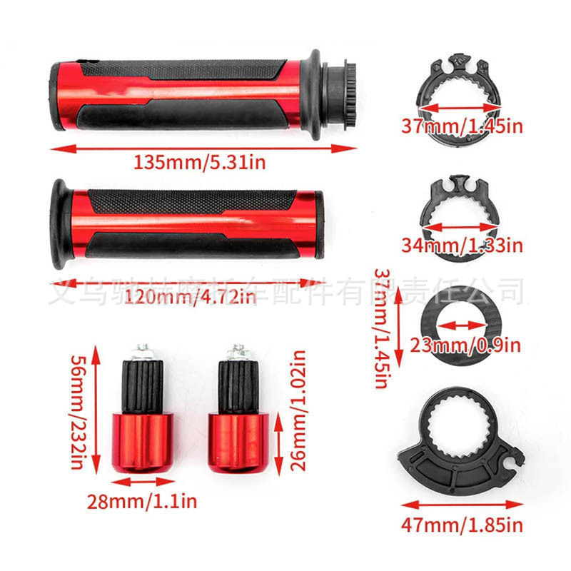 Directly Supplied from the Manufacturer, Motorcycle Handlebar Grips Modified with Cnc Aluminum Rubber Grips, Off-Road Handlebar Rubber Grips