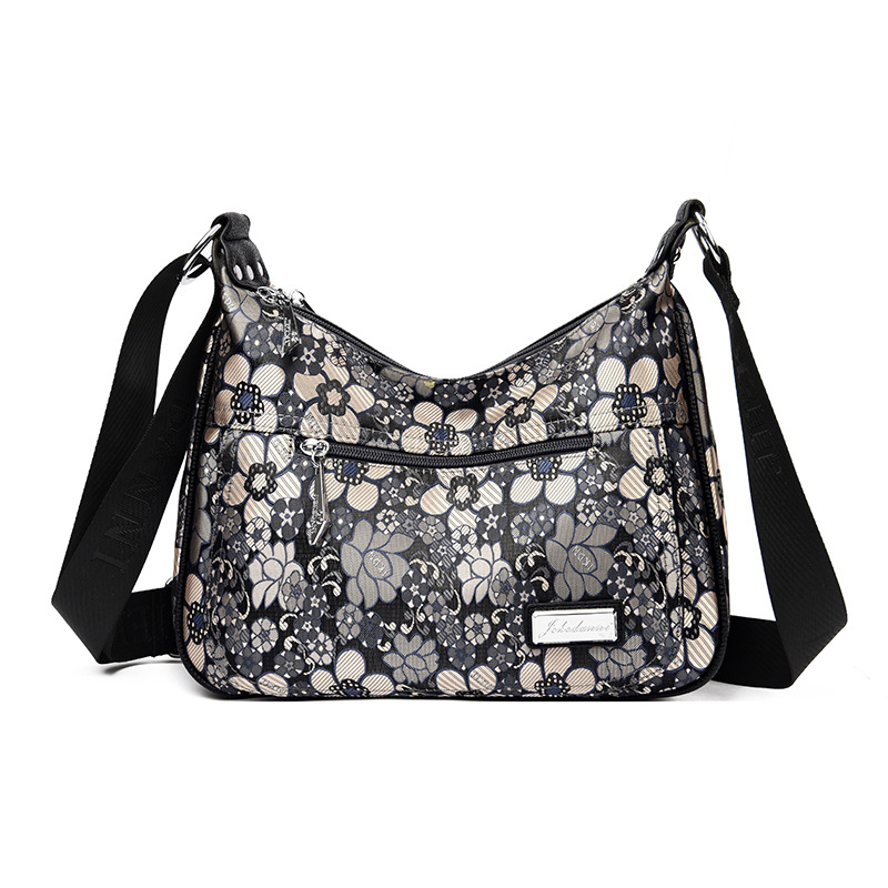 블랙 리치 플라워 패브릭