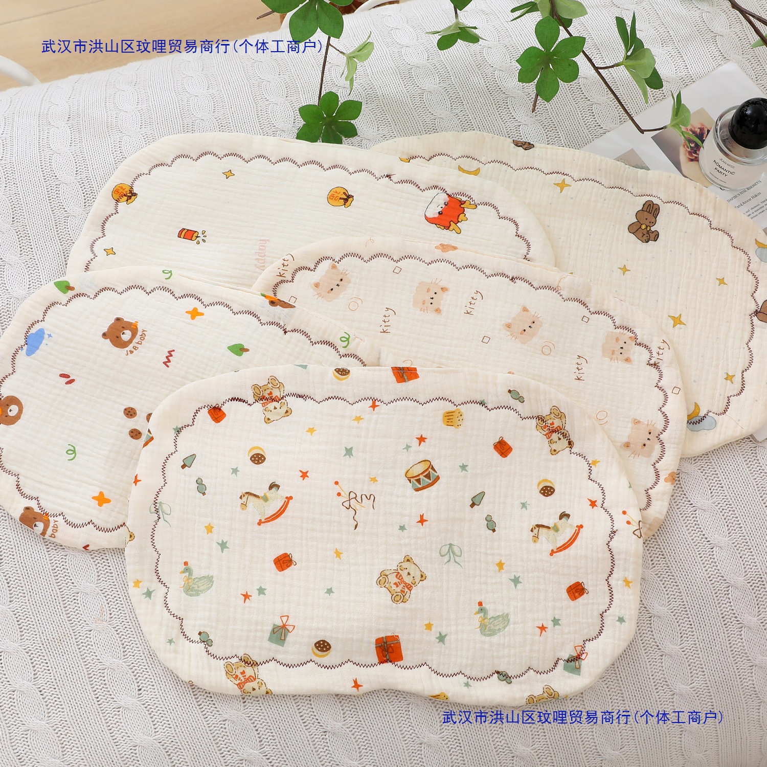 Gauze breathable pillow for new born
