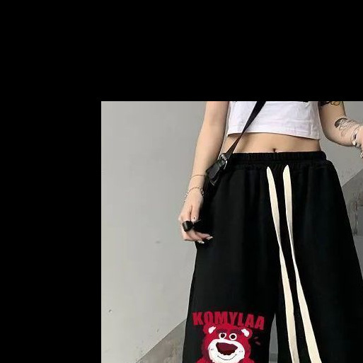 Japanese style cute summer thin loose all-match wide leg shorts student Korean style printed sports casual shorts