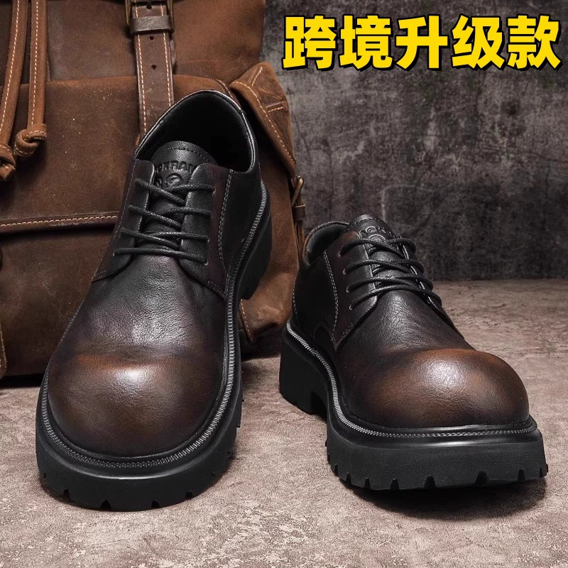 Трансграничная обувь с большой головой дерби мужская обувь весной и осенью