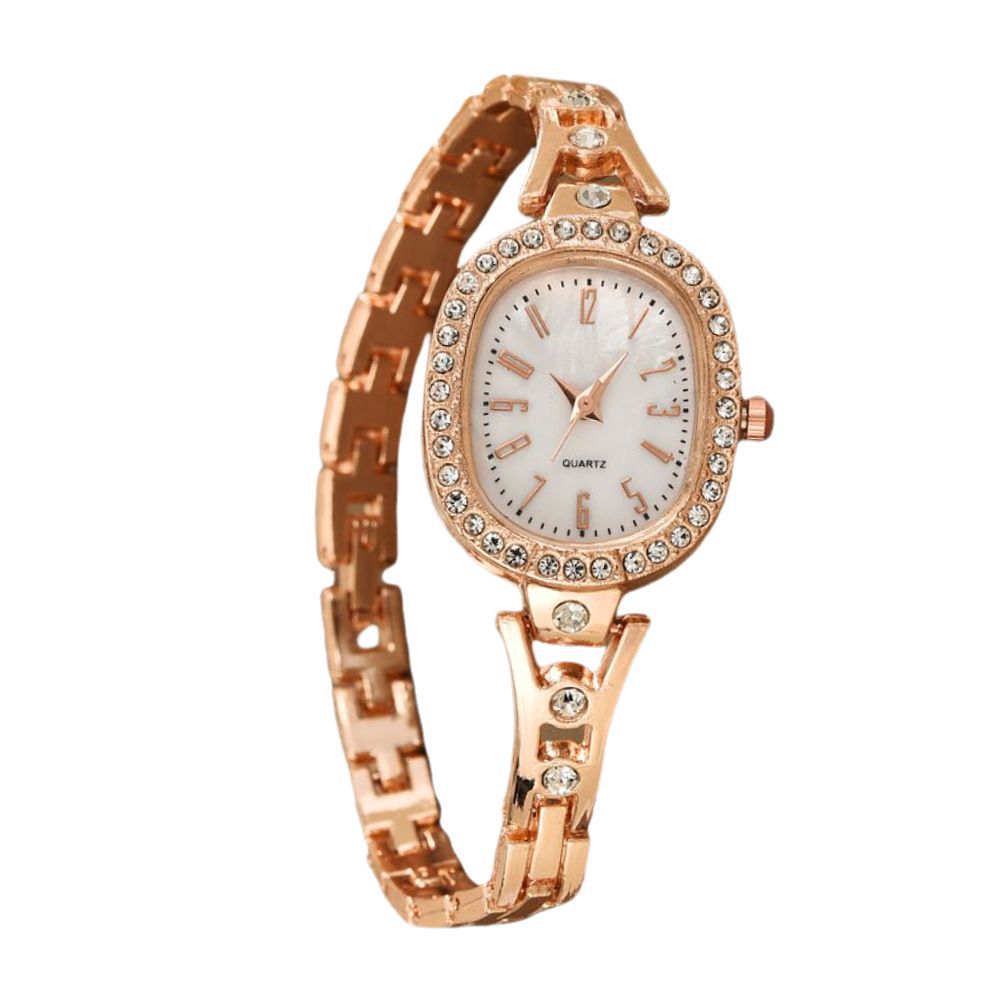 Nuevo temperamento transfronterizo, moda, diamantes, relojes de mujer, diamantes completos, escala digital, relojes de cuarzo para mujer, fabricantes de relojes de pulsera