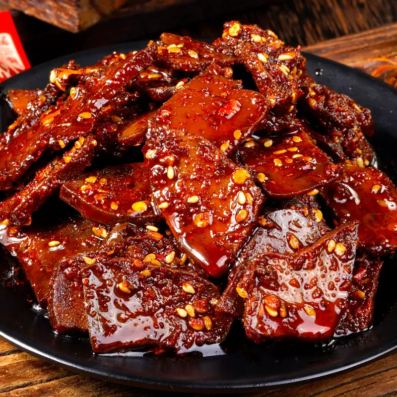 柴火猪肝猪肉卤味特产传统香辣熟食下酒菜小包零食小吃即食NS