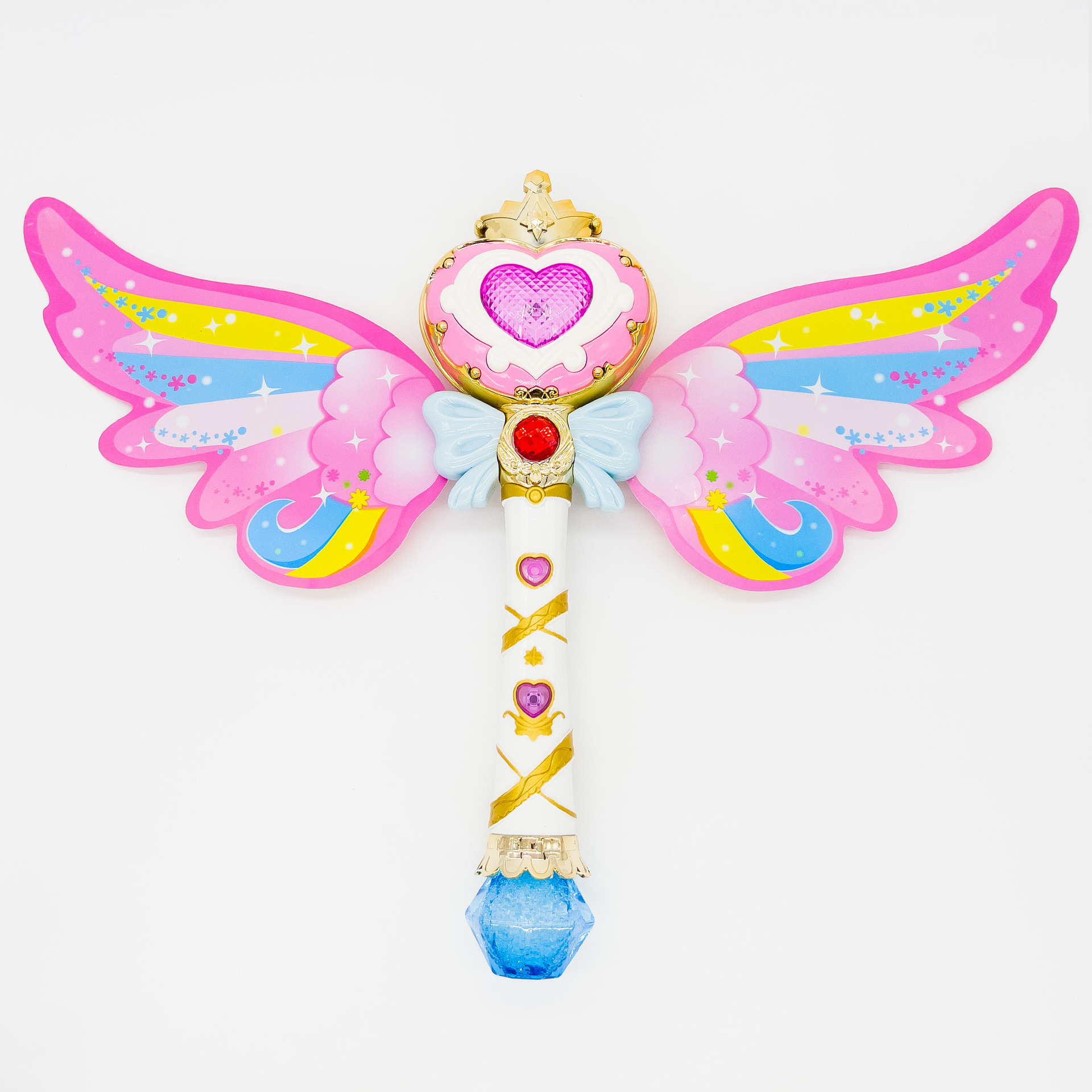 Bubble stick mágico de hadas transfronterizo juguete niña soplando burbuja artefacto niño máquina de burbujas luminosa para niños puesto al por mayor