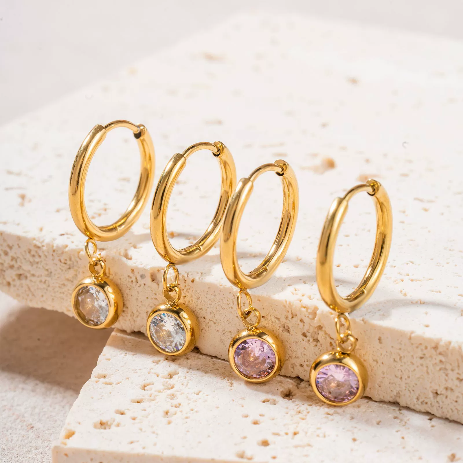 Nail sequins, universal zirconium, mosquito coil, ear clips, earrings, new collection, for every day
