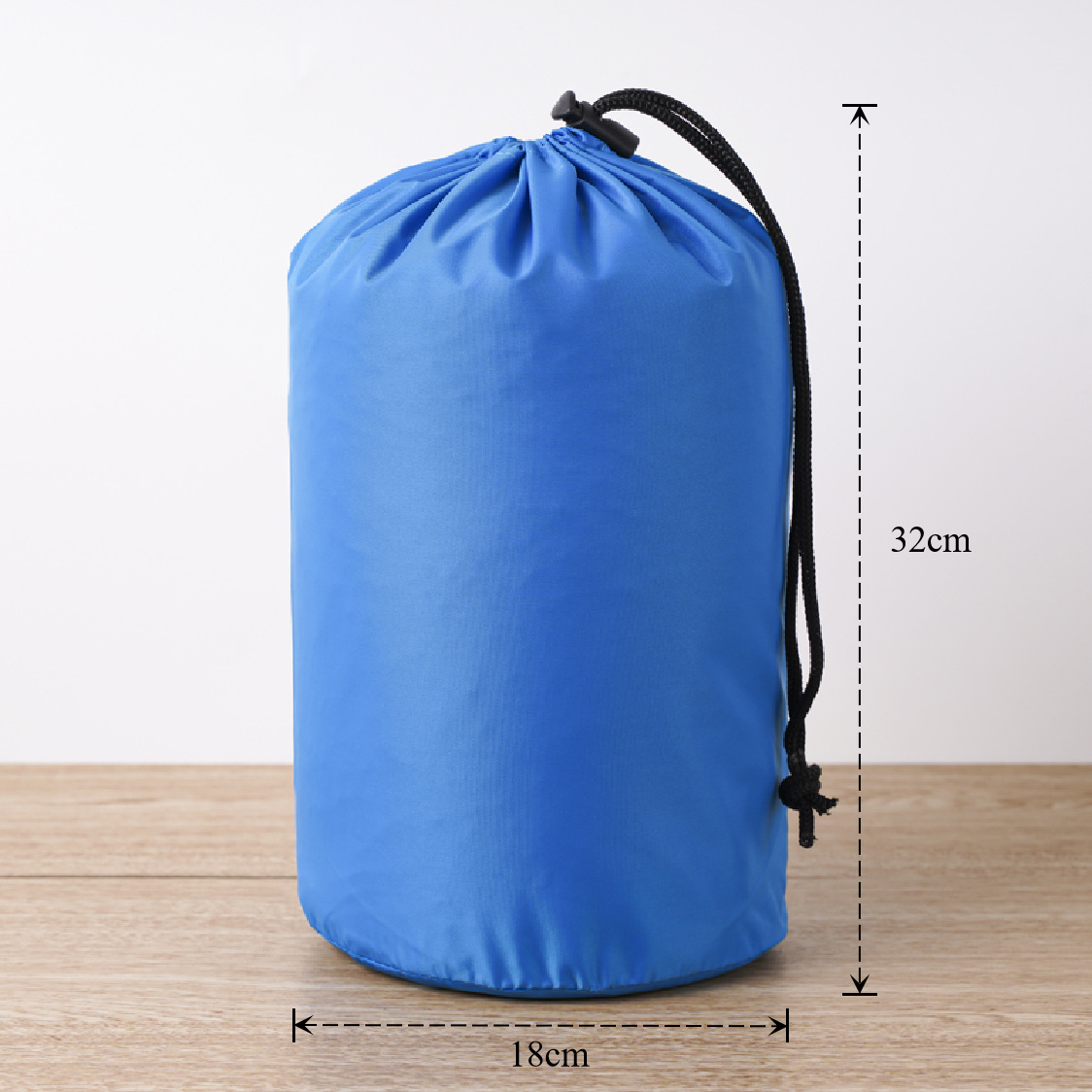Bolsa de cuerda de nylon impermeable cilíndrica de plumón para ropa doméstica de poliéster bolsa de almacenamiento bolsa de embalaje bolsillo de paquete de contracción image 80