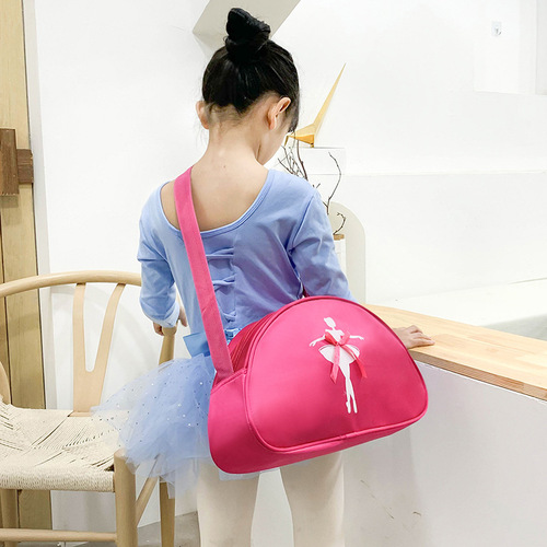 Children's Dance Bag New Children's Shoulder Dance Backpack Latin Ballet School Bag Girls Princess Dance Bag Printed
