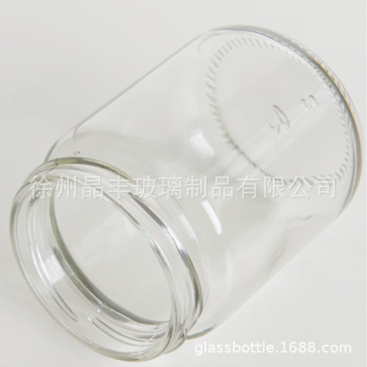 200ml圆形玻璃罐酱菜瓶玻璃果酱瓶蜂蜜瓶泡菜酸辣酱蛋黄酱玻璃罐