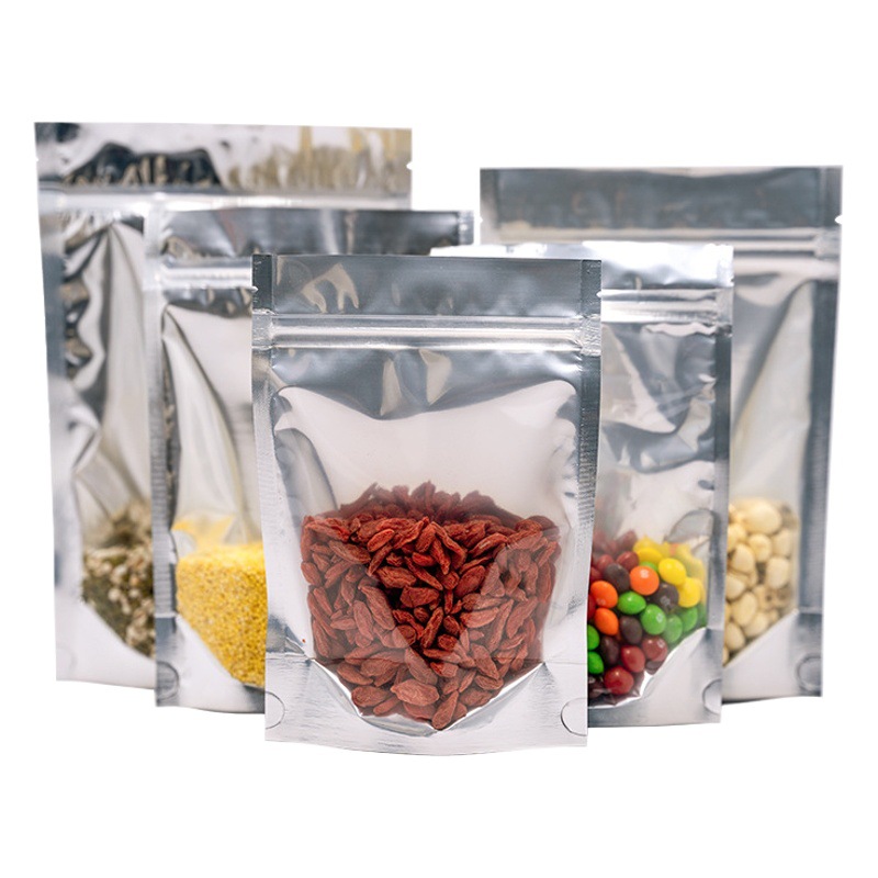 Bolsa de aluminio Yin-yang, bolsa con cierre hermético semitransparente y autoportante, bolsa de sellado para alimentos específicos para perros y gatos, bolsa de embalaje para sellar snacks