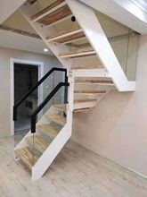 别墅玻璃楼梯/复式钢木楼梯/双梁楼梯/直梁楼梯/阁楼楼梯/楼梯