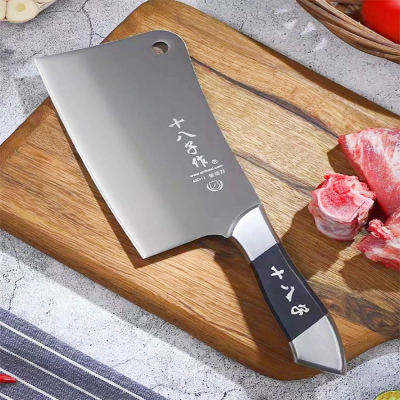 Истинный (Genuine) нож для кухни Shibazi, стальной чоппер, двухфункционный резак для кости, бытовой острый нож для кости, утолщённый чоппер для костей