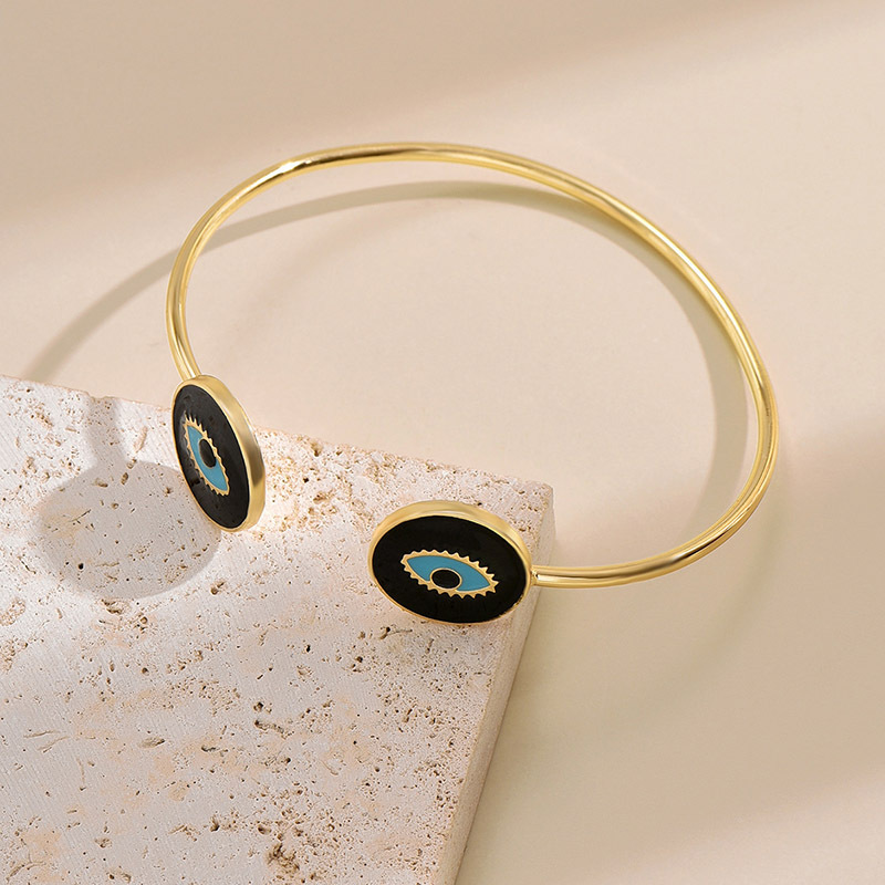 1 Piece Original Design Eye Alloy Enamel Plating Womenu0027S Bangle