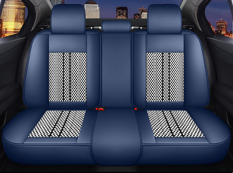 25 Years New All-Inclusive Hot Stamping Nappa Leather Ice Silk Car Seat Cushion Four-Season Universal Seat Cover Factory Direct Supply