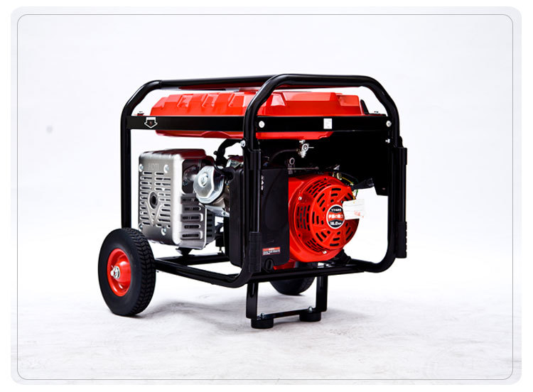 伊藤5KW汽油发电机YT6500DC-2手启动手推带轮子 小型家用别墅应急