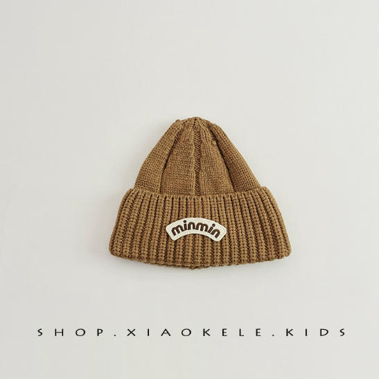 ins bebés coreanos de color sólido extranjero para niños madres y bebés sombreros de lana otoño y invierno estilo coreano sombreros de punto versátiles