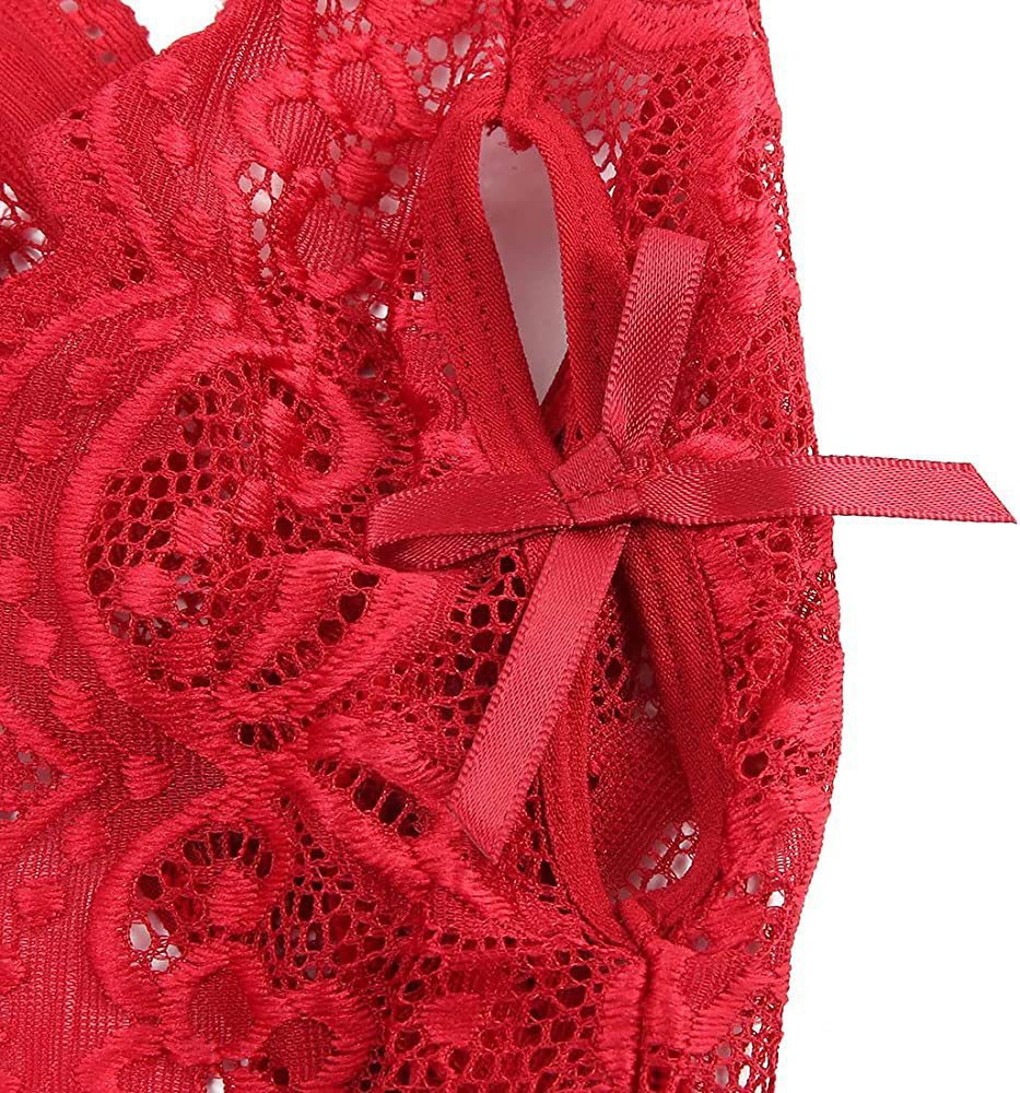 70g Weight Sexy Feel Of Sensation Sleeveless Sleeve Length Sexy Lingerie, Pajamas Lingerie Type Nylon, Lace Fabric Type Jumpsuit Bra Style 1 Set Quantity Strap Neckline Slim Fit Type Solid Color Pattern 3/4 Cup Bra Cup All Seasons Season Women's Gender Women's Solid Color Jumpsuit Sexy Lingerie Pajamas 14