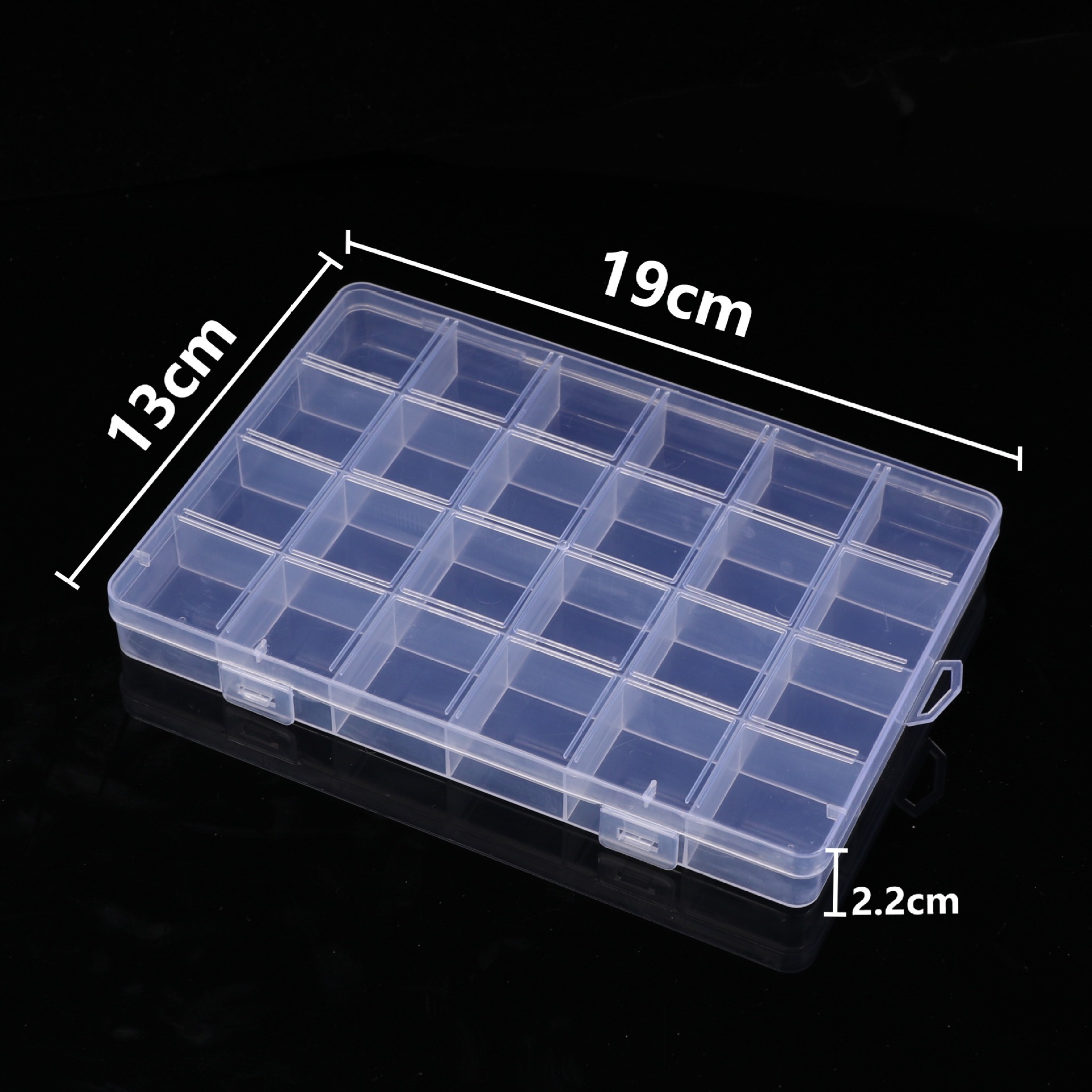 Caja de almacenamiento de cuentas para pulseras, caja de plástico PP transparente con compartimentos y tapa, herramienta organizadora de joyas, caja de accesorios image 12