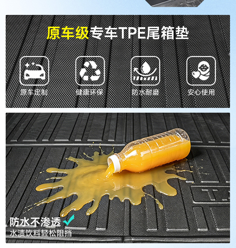 Suitable for Tank 300 Trunk Mat, 2026 Model Tpe Trunk Mat, Modified High-Tech Accessories