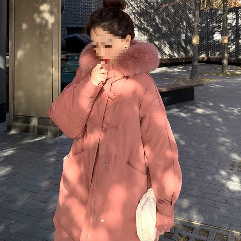 Хлопковая одежда женская средняя и длинная свободная толстая куртка