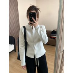 【小蛮腰】秋冬小暖炉 ~ 炒めて痩せたダブルファスナーが軽くて、シングルでスタンドカラーのコートを着ることができます。