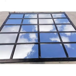 High-Definition Aluminum Frame Glass Garage Door German Craftsmanship Hardware Accessories Full Size Color Customization