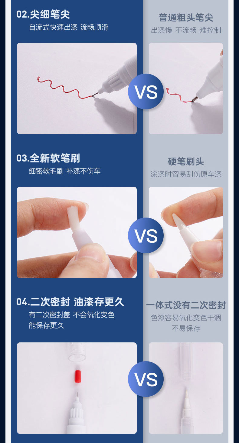 Suitable for Geely Xingyue Special Touch-Up Paint Pen, Vanilla, Rice, and Basil Green Car Paint Scratch Repair Magic Tool, Paint Repair Supplies