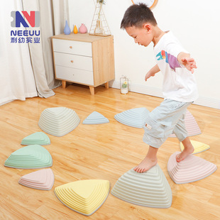 Children's Balance Stone Sensor Training Equipment Full Set Crossing Stone Kindergarten Physical Training Stone Balance Beam Single-plank Bridge