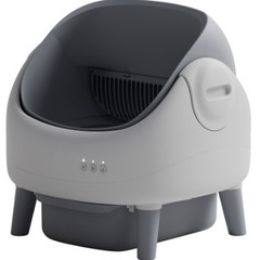APP全自動知能猫砂盆大サイズ半閉鎖引き出しシャベル防止外はね猫トイレ。