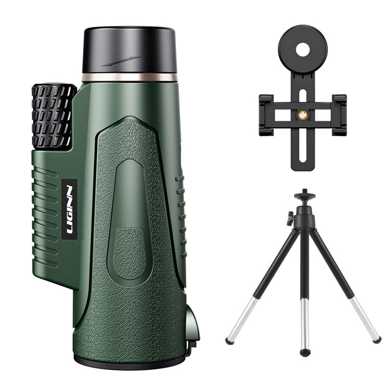 Transfronterizo nuevo modelo privado 12x50 telescopio monocular gran ocular de alta potencia telescopio al aire libre teléfono móvil foto