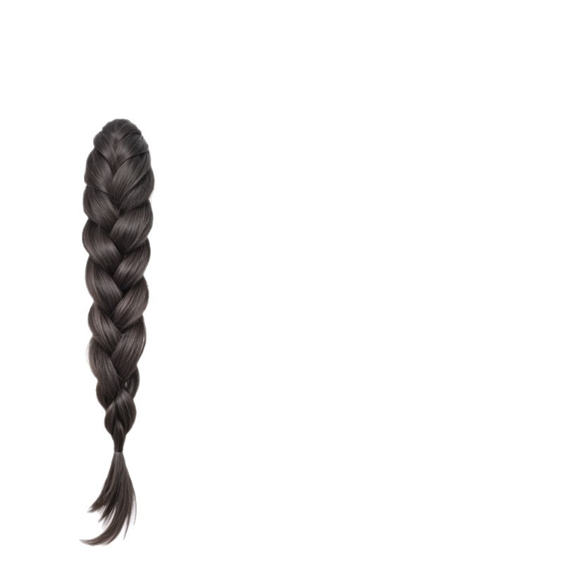 女性用ウィッグ三つ編み、ロープニーハイポニーテール、人工毛完成品、ツイストロング三つ編み、ヘアアーティファクト、ウィッグ三つ編みポニーテール|undefined