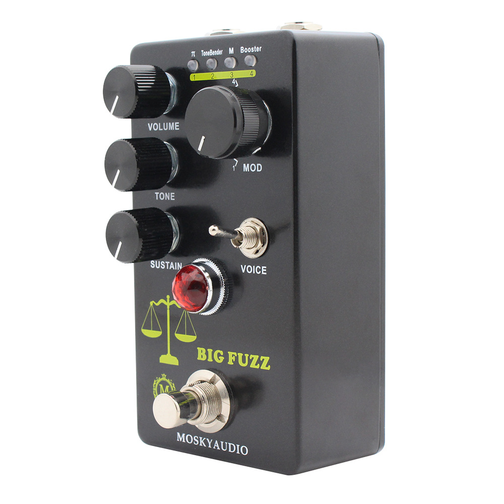 Dispositivo de efecto de guitarra de instrumento musical MOSKYAUDIO GRAN FUZZ dispositivo de efecto magnético