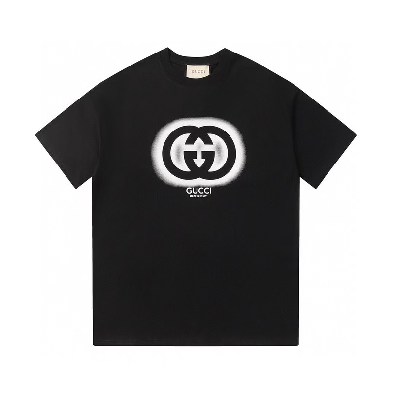 G's ヨーロッパ版半袖夏トレンドブランド古家プリントTシャツレタートップトレンドルーズ半袖TシャツカップルT|undefined